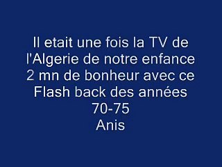 la RTA des annees 70 Algerie TV journal televisé