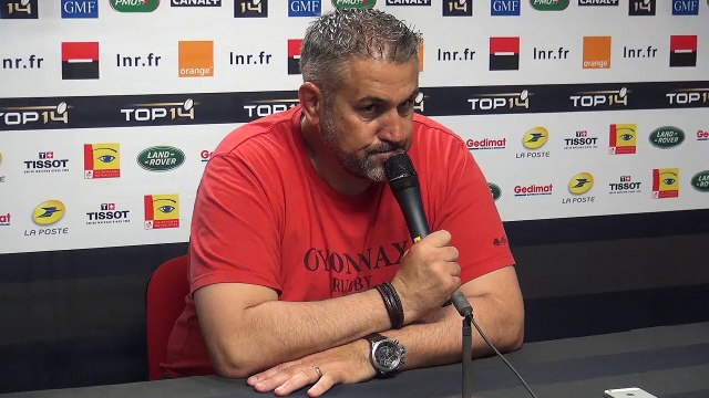 Rugby Top 14 - Christophe Urios après Stade Toulousain - Oyonnax (2e partie)