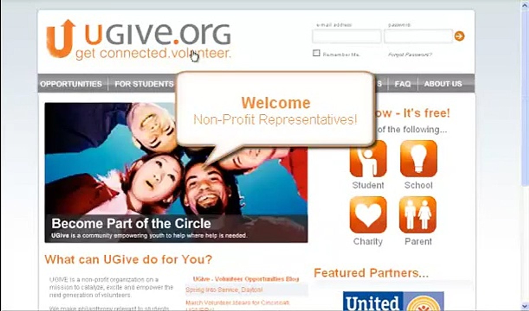 Non-profit organizations...Welcome to UGIVE!