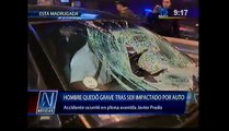 La Victoria: Hombre grave tras ser atropellado en av. Javier Prado