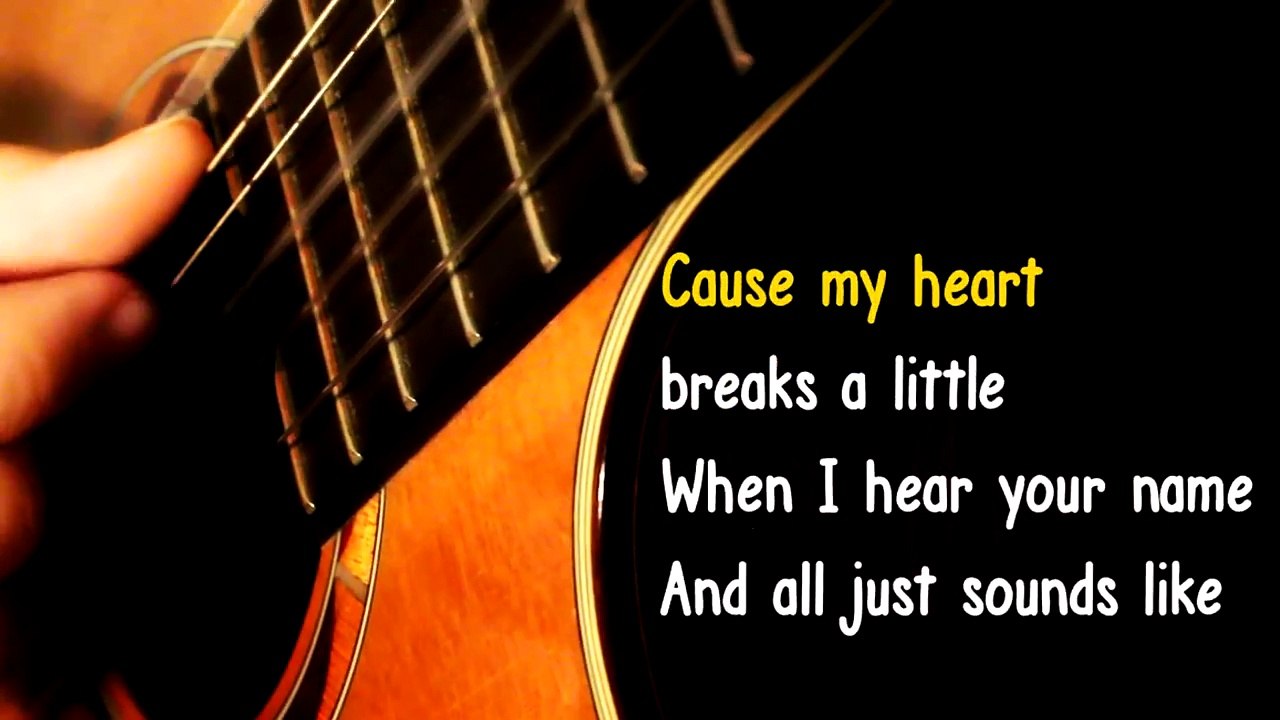 When i was your man - Bruno Mars - Karaoke Acoustic guitar