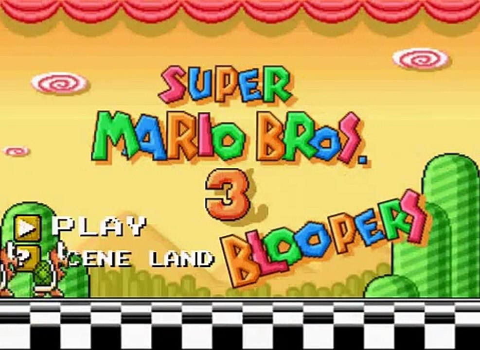 Super Mario Bros  3 Bloopers Flash Video