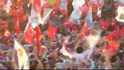 Davutoğlu: " İşte aşk, işte dava, işte fetih nesli”