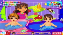 Dora the explorer Twins Babysitter - Dora Games