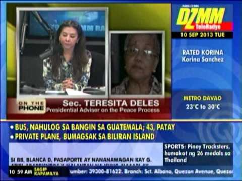 MNLF siege won't affect peace negos Deles