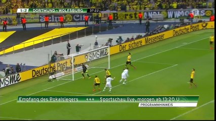Borussia Dortmund 1 - 3 Wolfsburg All Goals and Full Highlights 30/05/2015 - DFB Cup Final
