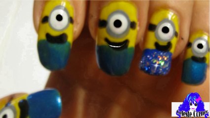 Minion Nails!!!!! How to step by step