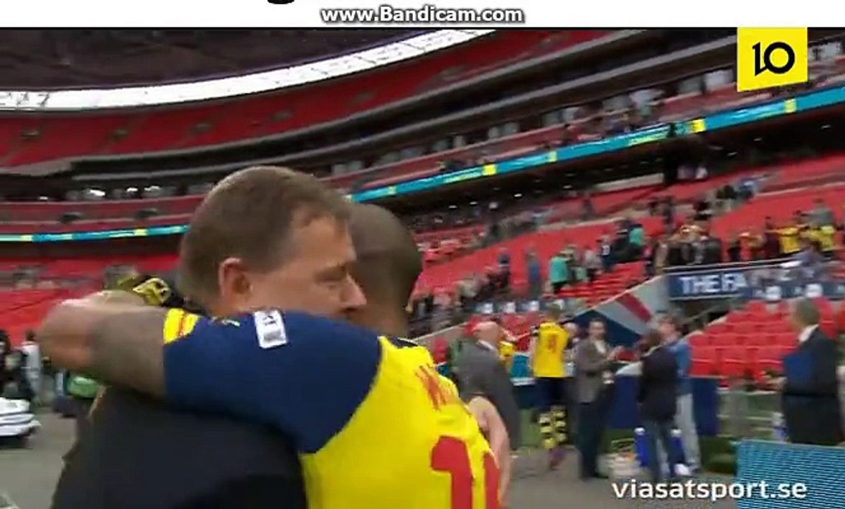 Arsenal FA cup dressing room celebrations 2015