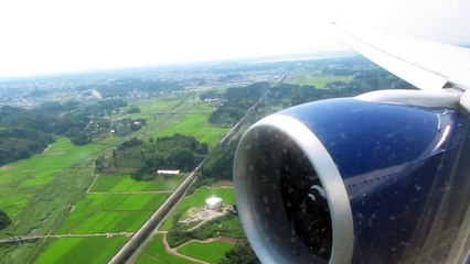 Delta Airlines 777-200LR Landing Tokyo Narita Airport