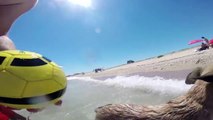 First time in sea, 3.5 month Belgian Malinois GoPro, Greece