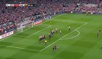 Xavi Hernandez Last Free-kick Chance in the Camp Nou - Athletic Bilbao v. Barcel.2015