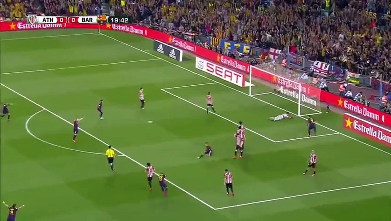 L'incroyable but de Messi face à Bilbao en finale de la coupe du Roi