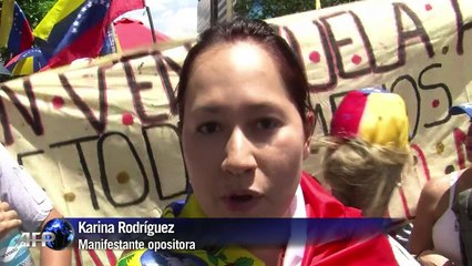 Venezolanos marchan por la libertad de "presos políticos"