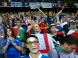 Italia-Irlanda gol di Balotelli visto da tribuna tifosi italiani