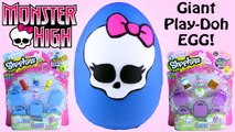 GIANT Monster High Play Doh Surprise Egg | Shopkins 5 packs, Monster High Valentines Figures