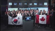 Mirae & Horizons ETFs open Toronto Stock Exchange, November 17, 2011.