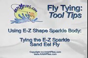 Fly Fishing Tying Demonstration - EZ Sparkle Sand Eel Fly