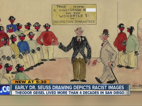 Early Dr. Seuss drawing depicts racist images