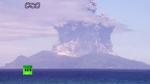 Breaking News - Volcano erupts in Japan, spews plume of ash and smoke into sky