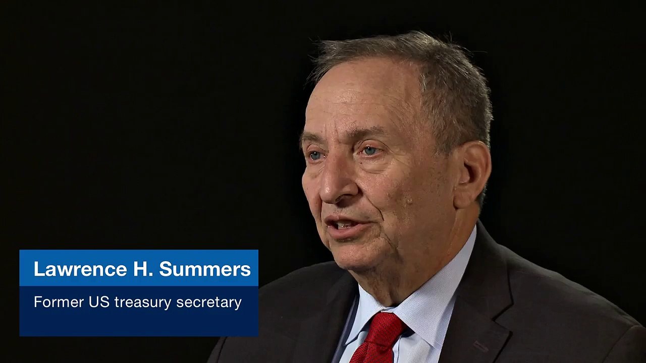Larry Summers, former US Treasury Secretary, with a recipe for economic growth