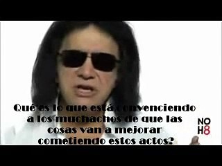 NOH8 Anti-bullying campaign (with spanish subtitles)