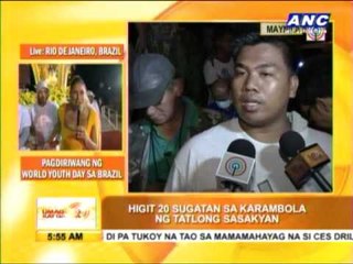 Over 20 hurt in Manila road mishap