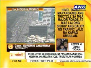 Punto por Punto: MMDA ayaw ang tricycle sa national highway