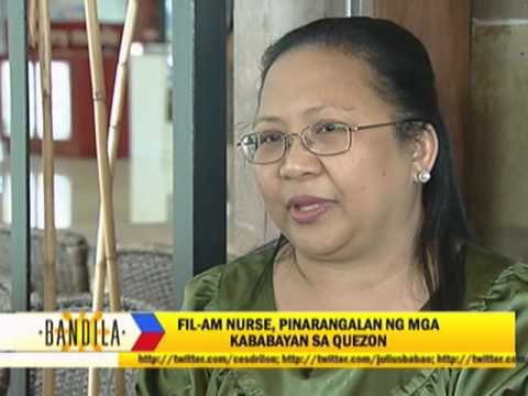 Heroine Pinay nurse back in the Philippines
