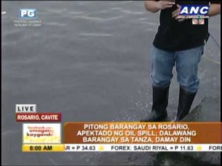 Oil spill hits coastal barangays in Cavite