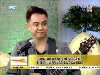 Junji Arias of 'Voice PH' performs on 'UKG'