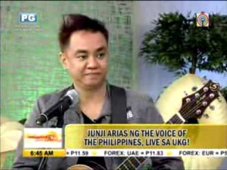 Junji Arias of 'Voice PH' performs on 'UKG'