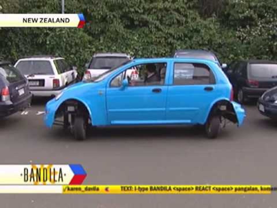 High-tech car makes parallel parking easy