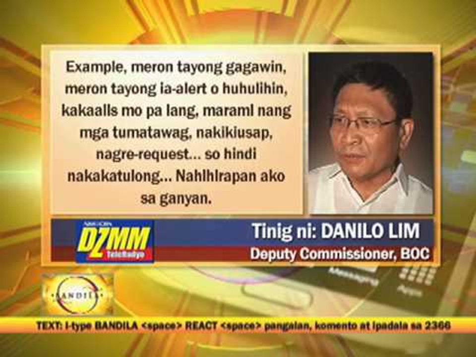 Too many 'powerful forces' impact Customs: Lim
