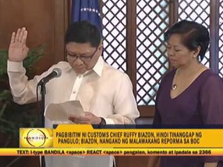 Biazon vows reforms vs corruption in Customs