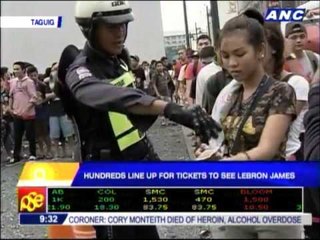 More fans arrive at BGC for LeBron tickets