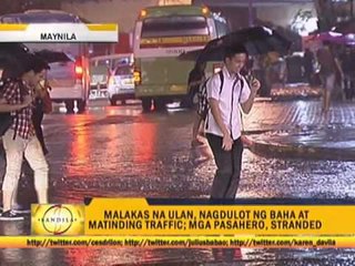 Video herunterladen: Floods snarl Metro Manila traffic anew