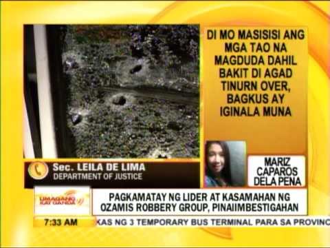 Punto por Punto: Pagkamatay ng lider at kasamahan ng Ozamis robbery group, pinaiimbestigahan