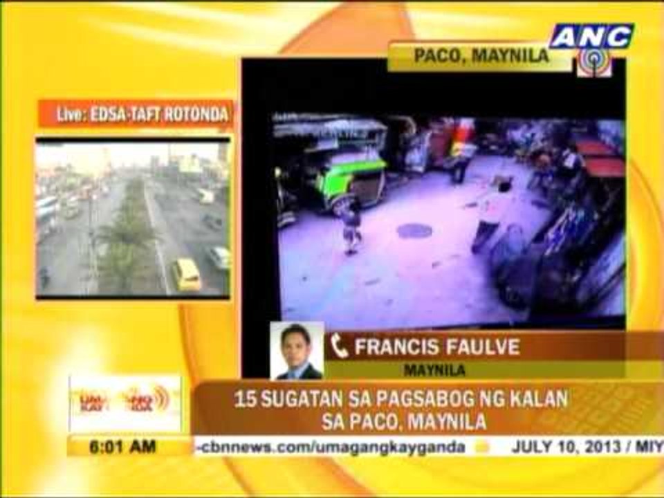 Gas tank explodes in Manila, 15 hurt