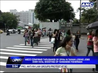 Descargar video: MECO  Thousands of OFWs in Taiwan losing jobs