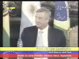 Presidenta electa Cristina de Kirchner reconoció a Hugo Cháv