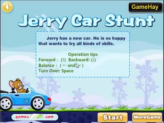 Tom and Jerry Cartoon Games || Jerry Car Stunt -Jerry đua xe mạo hiểm
