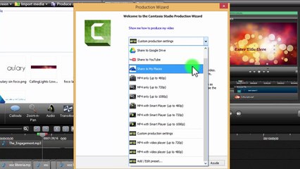 Como Renderizar o Producir Video en Camtasia Studio