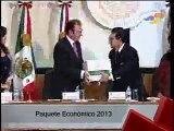 Recibe Cámara de Diputados Paquete Económico 2013