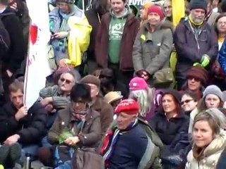 Chris Busby and others at Hinkley Point Nuclear Power Station 10 March