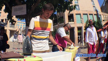 A Toulon, les hommes repassent pour l'égalité femme-homme