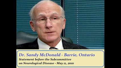 SANDY MCDONALD MAY 11, 2010 SUBCOMMITTEE ON NEUROLOGICAL DISEASE