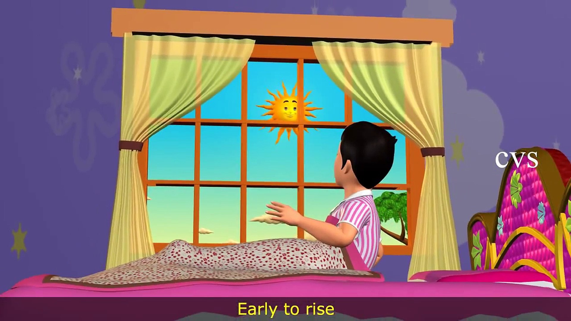 Early to Bed Early to Rise - 3D Animation English Nursery rhymes for  children - video Dailymotion