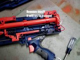 Nerf Longshot CS-6 Attachment Gun Mod: AR removal, Lubricating, and Spray Painting