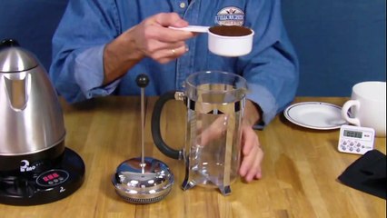 French Press Coffee Brewing