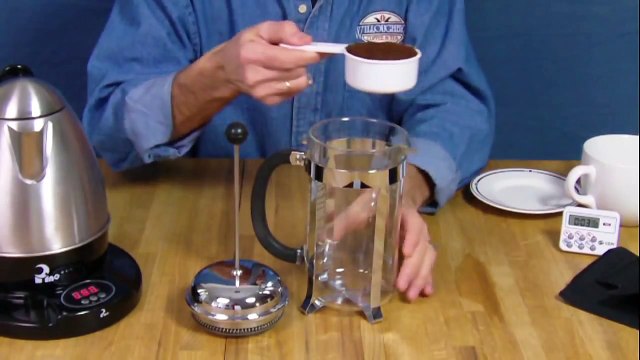 French Press Coffee Brewing